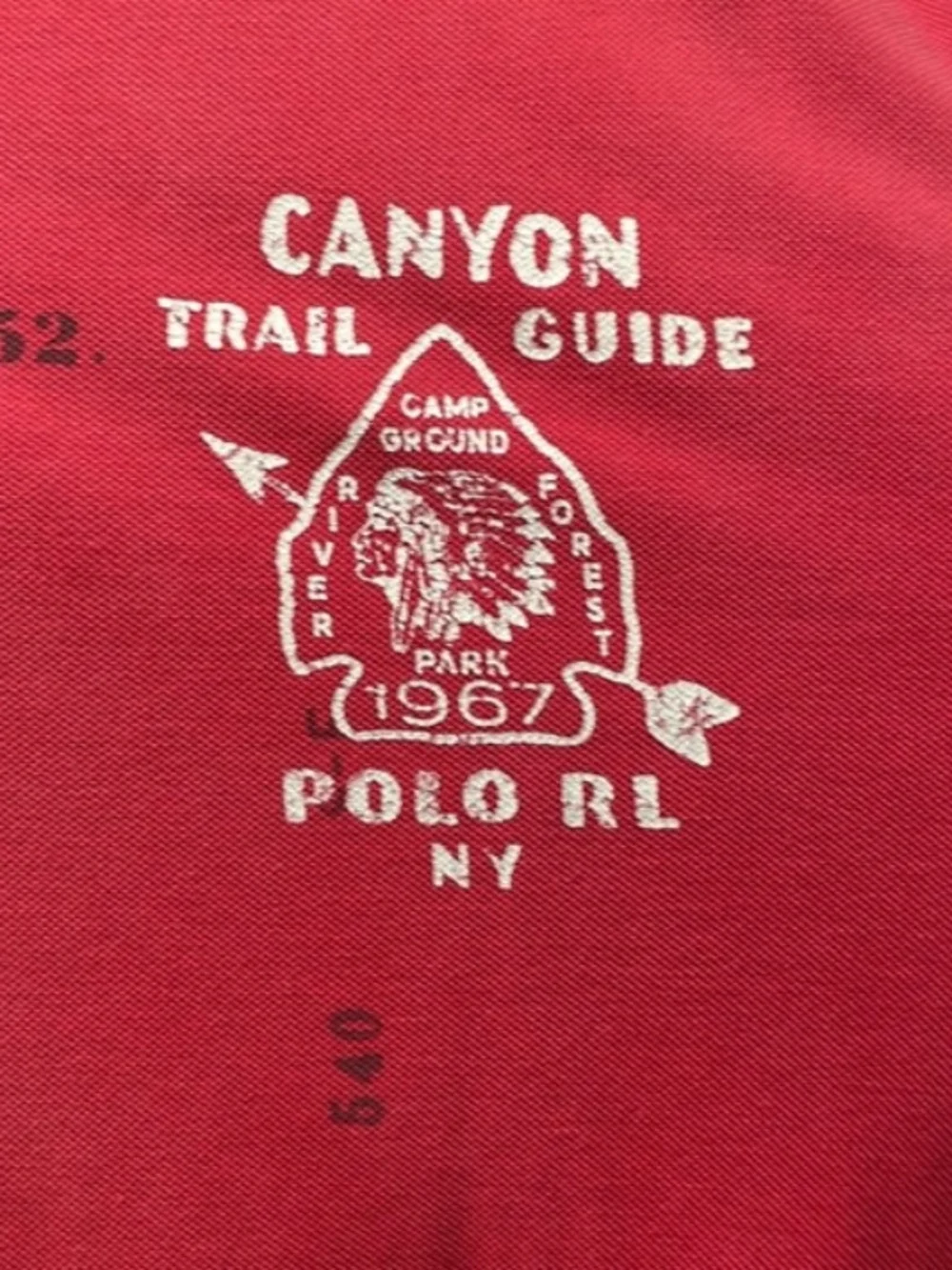 Vintage Hard To Find Size Indian Head Polo. Vintage Ralph Lauren - Picture 5 of 6